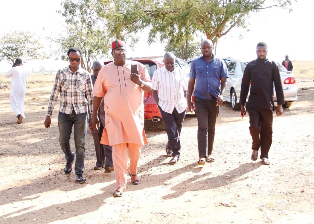 BECO PRESIDENT WORDWIDE DA GYANG DUDU DALYOP INSPECTS ONGOING WORK AT BECO COMPREHENSIVE SCHOOL KWI